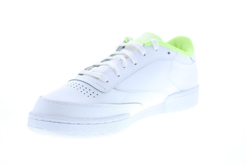 Reebok Club C 85 FV2139 Mens White Leather Lace Up Lifestyle Sneakers Shoes