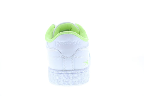 Reebok Club C 85 FV2139 Mens White Leather Lace Up Lifestyle Sneakers Shoes