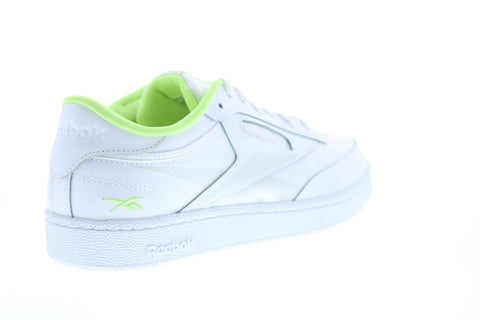 Reebok Club C 85 FV2139 Mens White Leather Lace Up Lifestyle Sneakers Shoes