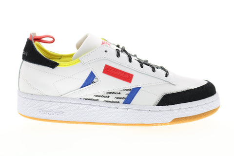 Reebok Club C Ree DUX FV3208 Mens White Leather Lace Up Lifestyle Sneakers Shoes