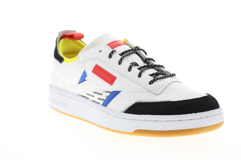 Reebok Club C Ree DUX FV3208 Mens White Leather Lace Up Lifestyle Sneakers Shoes