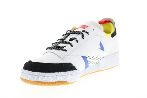 Reebok Club C Ree DUX FV3208 Mens White Leather Lace Up Lifestyle Sneakers Shoes