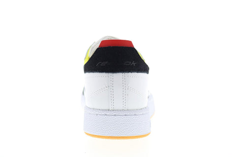 Reebok Club C Ree DUX FV3208 Mens White Leather Lace Up Lifestyle Sneakers Shoes