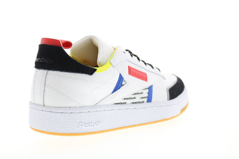 Reebok Club C Ree DUX FV3208 Mens White Leather Lace Up Lifestyle Sneakers Shoes