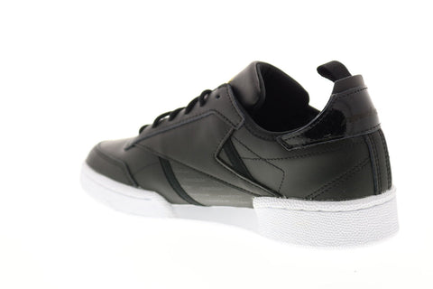 Reebok Club C Ree DUX FV3215 Mens Black Leather Lace Up Lifestyle Sneakers Shoes