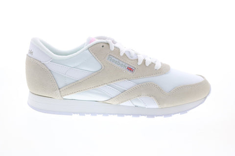 Reebok Classic Nylon FV4507 Womens White Nylon Lifestyle Sneakers Shoes
