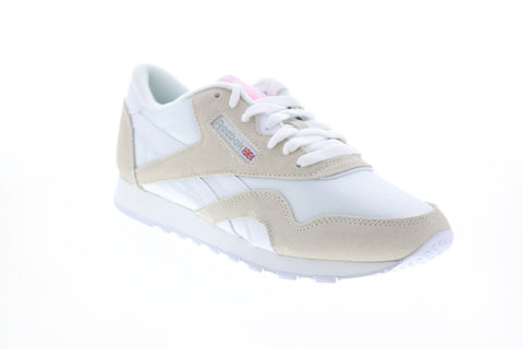 Reebok Classic Nylon FV4507 Womens White Nylon Lifestyle Sneakers Shoes