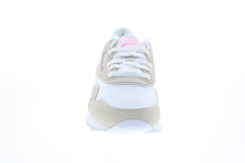 Reebok Classic Nylon FV4507 Womens White Nylon Lifestyle Sneakers Shoes