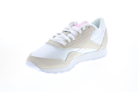 Reebok Classic Nylon FV4507 Womens White Nylon Lifestyle Sneakers Shoes