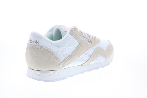Reebok Classic Nylon FV4507 Womens White Nylon Lifestyle Sneakers Shoes