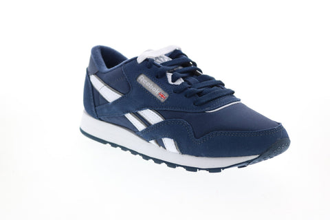 Reebok Classic Nylon FV4508 Womens Blue Nylon Lifestyle Sneakers Shoes