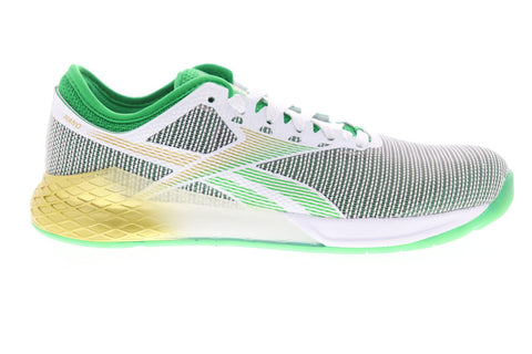 Reebok Nano 9 FV6074 Mens White Nylon Lace Up Athletic Cross Training Shoes