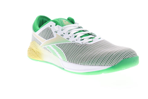 Reebok Nano 9 FV6074 Mens White Nylon Lace Up Athletic Cross Training Shoes