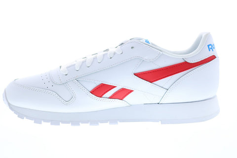 Reebok Classic Leather FV6372 Mens White Lace Up Lifestyle Sneakers Shoes