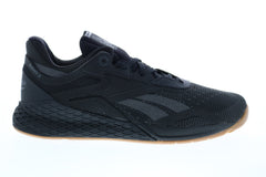 Reebok Reebok Nano X FV6672 Mens Black Leather Athletic Cross Training Shoes