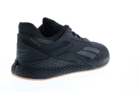 Reebok Reebok Nano X FV6672 Mens Black Leather Athletic Cross Training Shoes