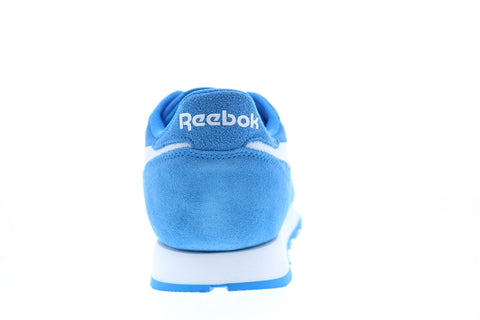Reebok Classic Leather FV9873 Mens Blue Suede Lifestyle Sneakers Shoes