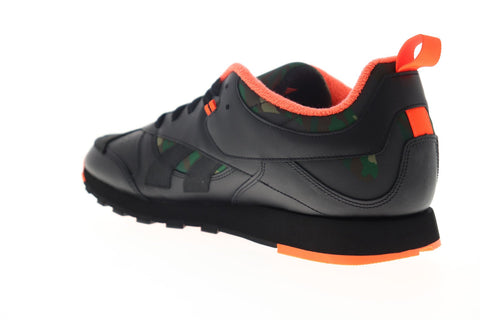 Reebok Classic Leather RC 1.0 FW2567 Mens Black Leather Low Top Sneakers Shoes