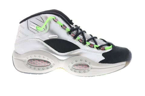 Reebok Question Mid Minions The Rise of Gru Mens Silver Athletic Shoes