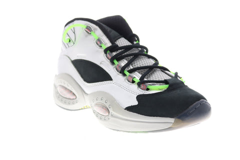 Reebok Question Mid Minions The Rise of Gru Mens Silver Athletic Shoes