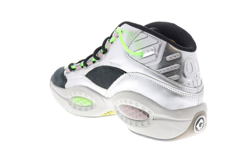 Reebok Question Mid Minions The Rise of Gru Mens Silver Athletic Shoes
