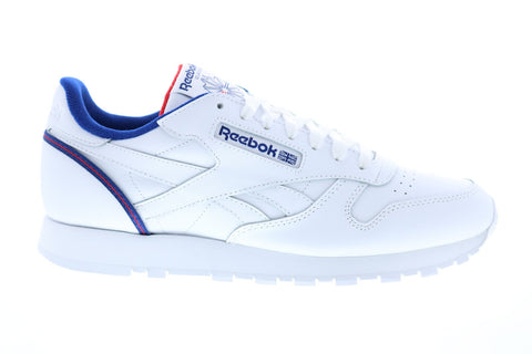 Reebok Classic Leather FW7782 Mens White Lace Up Lifestyle Sneakers Shoes