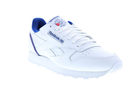 Reebok Classic Leather FW7782 Mens White Lace Up Lifestyle Sneakers Shoes