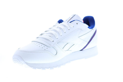 Reebok Classic Leather FW7782 Mens White Lace Up Lifestyle Sneakers Shoes