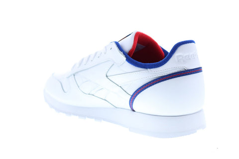 Reebok Classic Leather FW7782 Mens White Lace Up Lifestyle Sneakers Shoes
