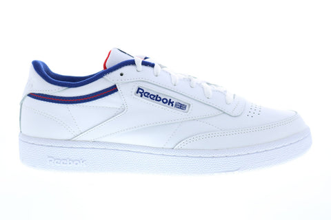 Reebok Club C 85 FW7785 Mens White Leather Lace Up Lifestyle Sneakers Shoes