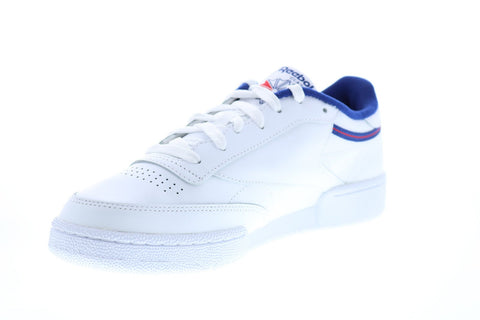 Reebok Club C 85 FW7785 Mens White Leather Lace Up Lifestyle Sneakers Shoes