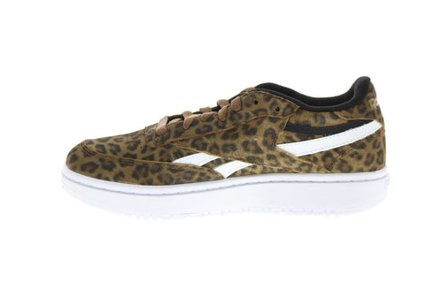 Reebok Club C Double Revenge FW7952 Womens Brown Synthetic Lifestyle Sneakers Shoes