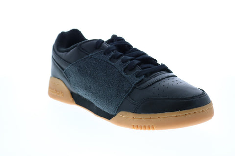 Reebok Workout Plus Nepenthes FW8461 Mens Black Leather Lifestyle Sneakers Shoes