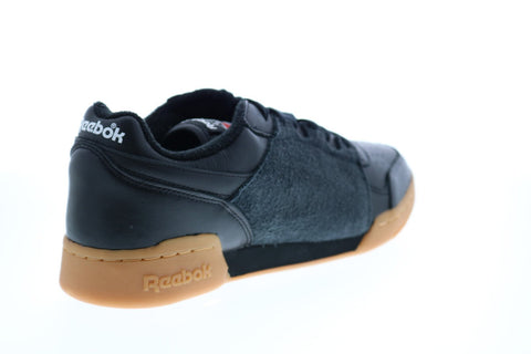 Reebok Workout Plus Nepenthes FW8461 Mens Black Leather Lifestyle Sneakers Shoes