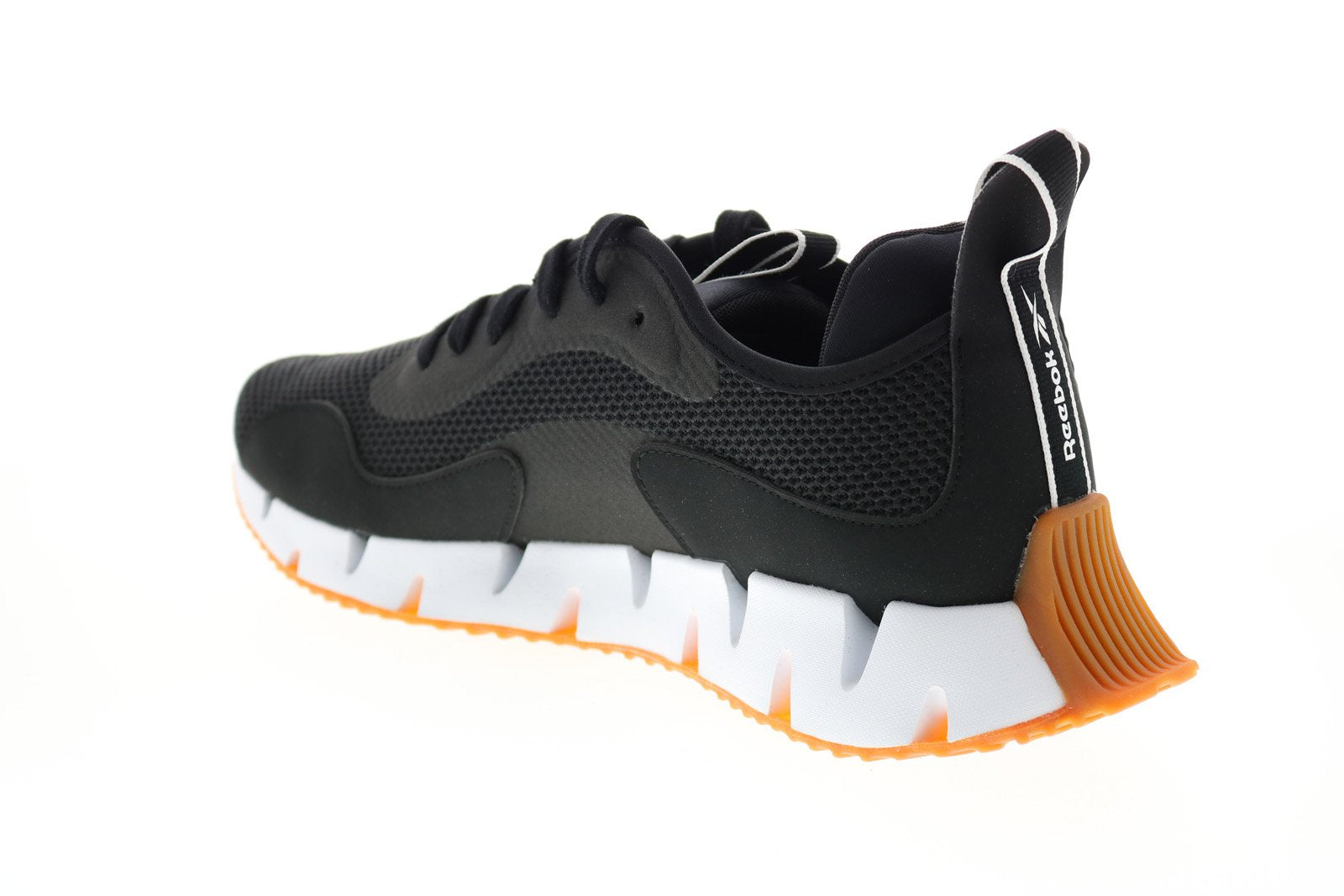 Reebok Zig Dynamica Mens Black Mesh Lace Up Athletic Running 