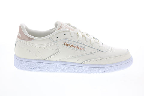 Reebok Club C 85 FX3030 Womens Beige Leather Lifestyle Sneakers Shoes