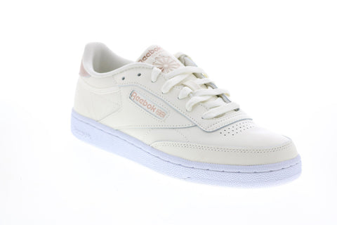 Reebok Club C 85 FX3030 Womens Beige Leather Lifestyle Sneakers Shoes