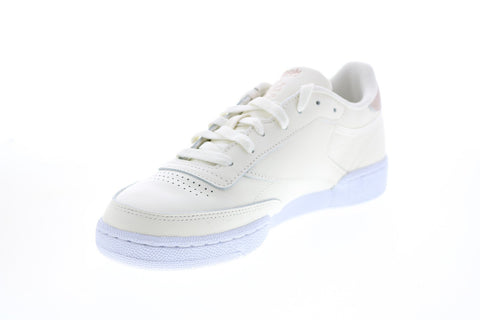 Reebok Club C 85 FX3030 Womens Beige Leather Lifestyle Sneakers Shoes