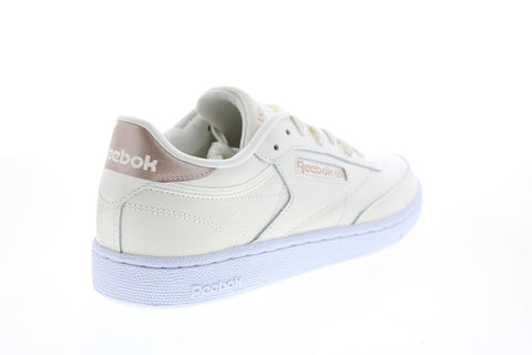 Reebok Club C 85 FX3030 Womens Beige Leather Lifestyle Sneakers Shoes