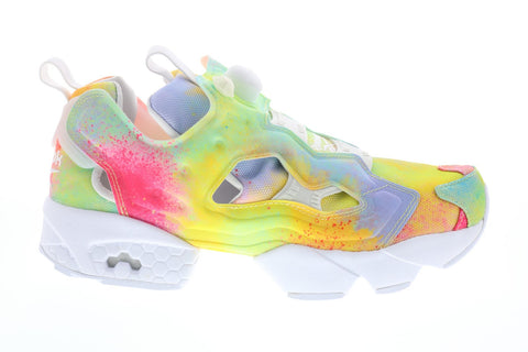 Reebok Instapump Fury FX4775 Mens Yellow Mesh Lifestyle Sneakers Shoes