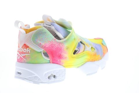 Reebok Instapump Fury FX4775 Mens Yellow Mesh Lifestyle Sneakers Shoes