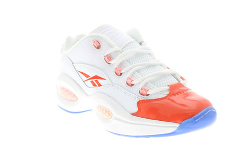 Reebok Question Low FX4999 Mens White Synthetic Athletic Basketball Shoes
