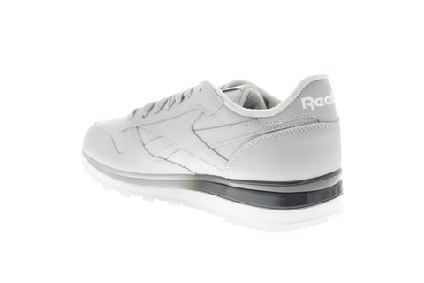 Reebok Classic Leather MU FY2761 Mens Gray Leather Lifestyle Sneakers Shoes
