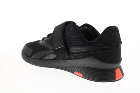 Reebok Lifter PR II FY3830 Mens Black Mesh Athletic Weightlifting Shoes 