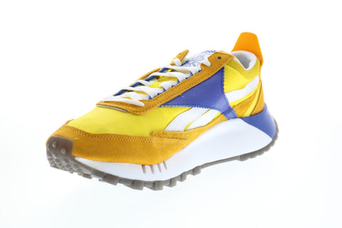 Reebok Classic Legacy FY8326 Mens Yellow Suede Lifestyle Sneakers Shoes