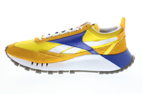 Reebok Classic Legacy FY8326 Mens Yellow Suede Lifestyle Sneakers Shoes