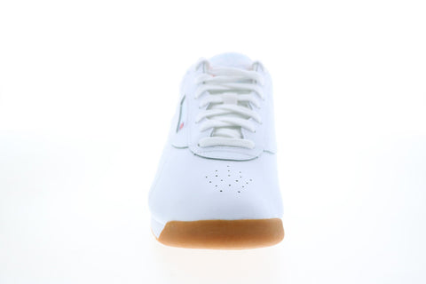 Reebok Freestyle Lo FZ2034 Womens White Leather Lifestyle Sneakers Shoes