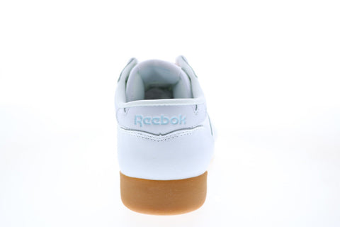 Reebok Freestyle Lo FZ2034 Womens White Leather Lifestyle Sneakers Shoes