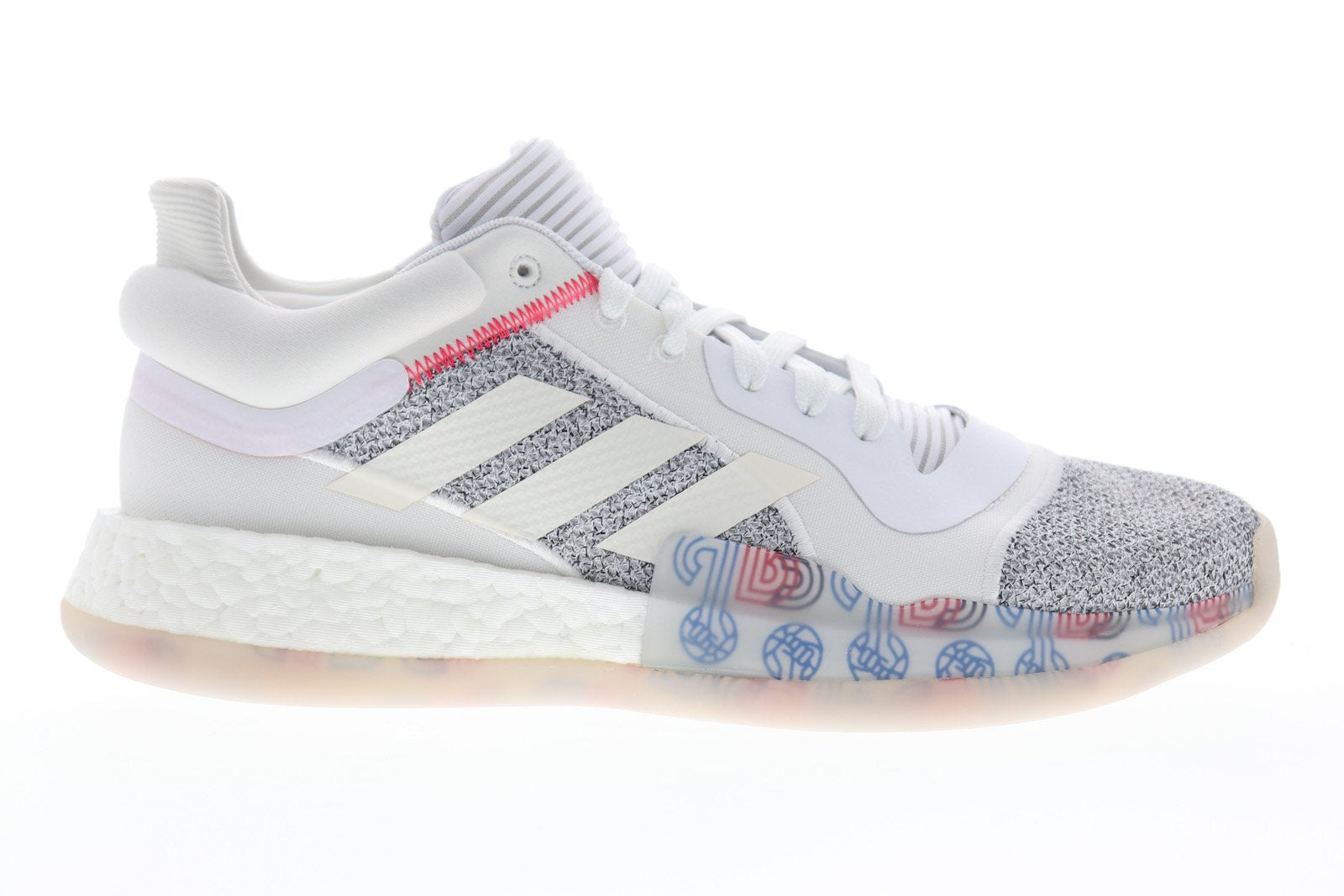 Adidas Marquee Boost Low G27745 Mens White Mid Top Athletic Gym Basket