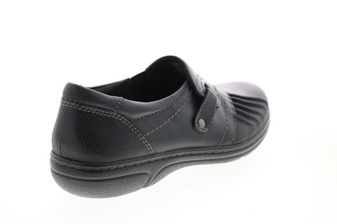 Earth Origins Glendale Gabrielle Womens Black Leather Loafer Flats Shoes